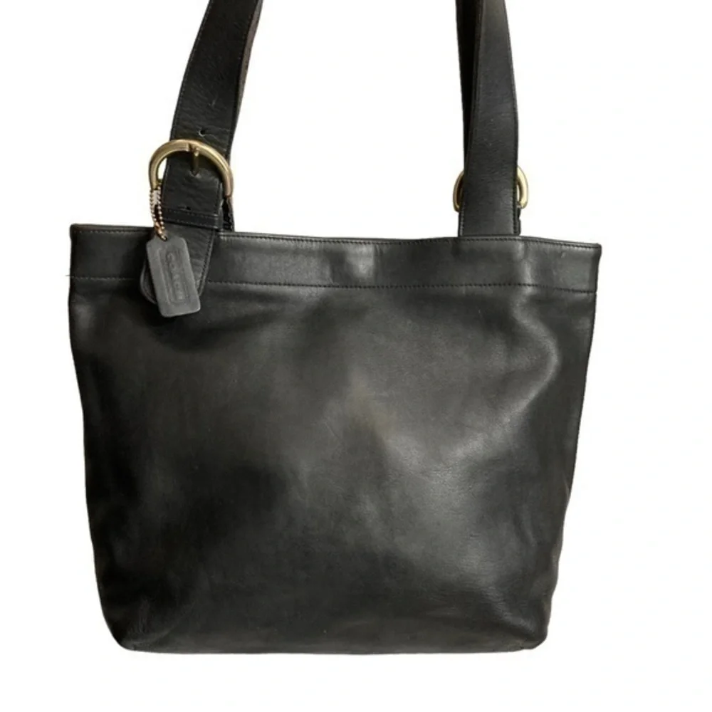 COACH vintage 4140 Waverly Lafayette black leather tote bag